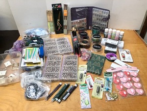 lot 292 image: Excellent Large Estate Lot of Brand New Crafting Items Paints & Artists Supplies