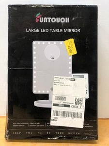 lot 306 image: FUNTOUCH Large LED Lighted Table Mirror