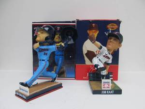 lot 324 image: Pair Of Minnesota Twins Players Bobbleheads Josh Donaldson And Jim Kaat