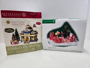lot 345 image: 2 Mint in Box Department 56 Holiday Christmas Displays