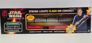 lot 353 image: New in Box STAR WARS Darth Mauls Double-Bladed Lightsaber