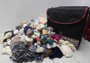 lot 356 image: LARGE Quality Estate Lot of Brand New Yarn & Knitting Material 