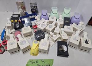 lot 358 image: LARGE Quality Estate Lot of Brand New & Like-New Art Supply Punch Tools