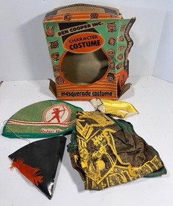 lot 3 image: Vintage Ben Cooper Inc. Robin Hood Halloween Costume Original Box