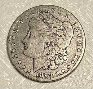 lot 10 image: 1899-0 Morgan Silver Dollar
