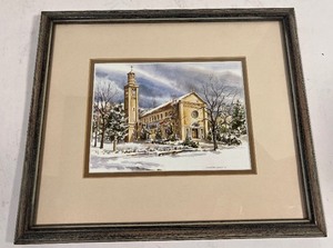 lot 16 image: Saint Mary of the Angels Chapel Limited Edition Print by Sandra Winner Giangiulio