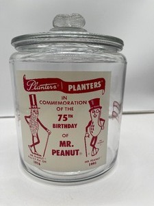 lot 77 image: Vintage Planters Mr. Peanut Jar 1991 Convention