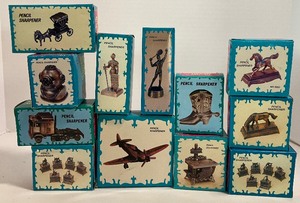 lot 64 image: Twelve Antique Finished Die-Cast Miniatures