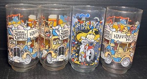 lot 112 image: Set of 4 Vintage 1981 Muppets Glasses