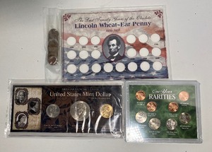 lot 139 image: Coins LOT - One Year Rarities, U.S. Mint Dollar Collection, Lincoln Wheat Ear 1939-1958