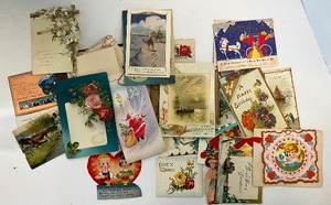 lot 145 image: Vintage Antique Post Cards and Valentines