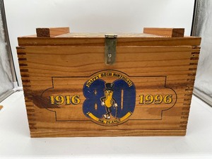 lot 231 image: Mr. Peanut Planters Crate with Checkerboard Top