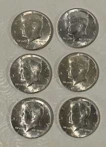 lot 170 image: Six (6) Kennedy Half Dollars (Lot 2)