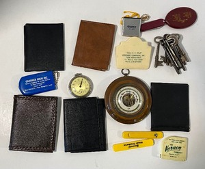 lot 175 image: Vintage Small Collectibles Lot West Clox, Skeleton Keys, etc 14 PC Vintage Advertising Promo Items