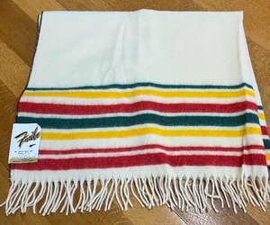 lot 49 image: Vintage Faribo 100% Wool Fringed Robe - New Old Stock