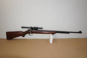 lot 1K image: Winchester Model 72 .22 SLLR Bolt-Action Rifle - Weaver Scope