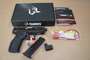 lot 1B image: NEW Taurus TX22 Gen 2 T.O.R.O .22 LR Semi-Auto Pistol - 2 Magazines