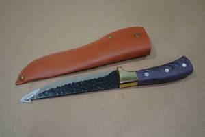 lot 49 image: Carbon Steel Viking Co Hammered Knife
