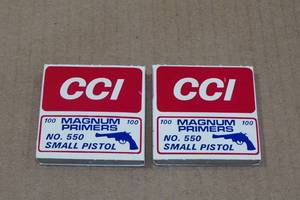 lot 141 image: 200 CCI 550 Small Pistol Primers