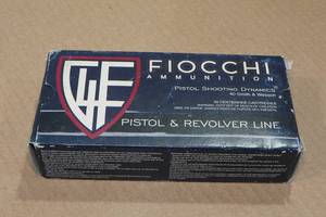 lot 159 image: 50 Fiocchi .40 S&W 165 Gr FMJ TC Ammo