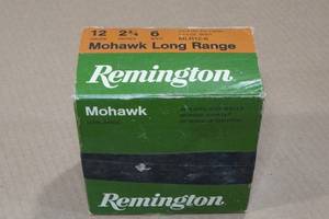 lot 207 image: 25 Remington Mohawk 12 Gauge 2-34 6 Shot Long Range Shotshells