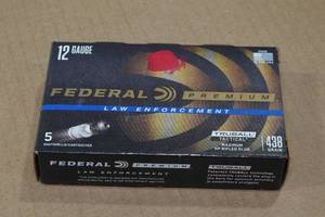 lot 217 image: 5 Federal LE 12 Gauge 2-34 438 Gr Rifled HP Slugs