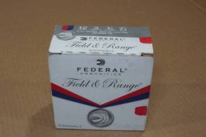 lot 221 image: 25 Federal Field & Range 12 Gauge 2-34 7-12 Shot Shotshells