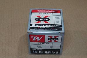 lot 241 image: 25 Winchester Super-X .410 Bore 2-12 6 Shot Shotshells