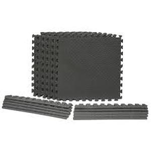 Lot of TrafficMaster Dark Gray 24 in. W x 24 in. L x 0.5 in. Thick Foam ExerciseGym Flooring Tiles (6 TilesCase) (24 sq. ft.) Customer Returns See Pictures