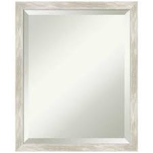 Amanti Art Crackled Metallic Narrow 18 in. H x 22 in. W Framed Wall Mirror  Customer Returns See Pictures
