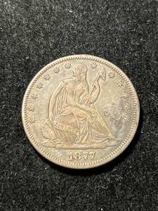1877 US SEATED LIBERTY HALF DOLLAR