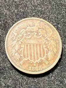 1868 US 2 CENT PIECE