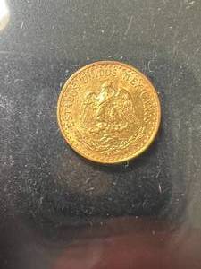 1945 DOS PESOS MEXICO GOLD COIN