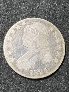 1824 US BUST HALF DOLLAR