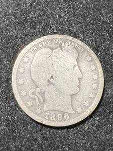 1896-O US BARBER QUARTER