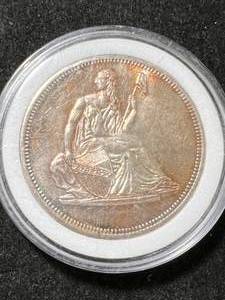 1 TROY OZ .999 FINE SILVER SEATED LIBERTY ROUND IN AIRTITE