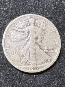1917-S REV. US WALKING LIBERTY HALF DOLLAR