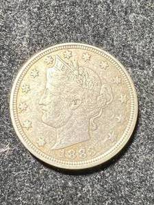 1883 NO CENTS US LIBERTY NICKEL
