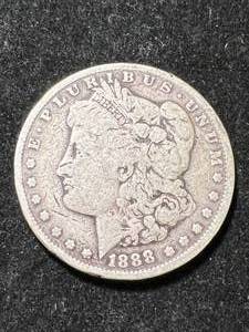 1888-S US MORGAN SILVER DOLLAR (BETTER DATE)