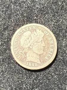 1898-O US BARBER DIME VG