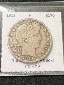 1913 US BARBER HALF DOLLAR