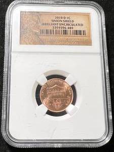 2010-D US UNION SHIELD CENT NGC BU