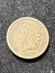 1864 C.N. US INDIAN HEAD CENT