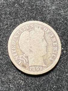1898-S US BARBER DIME
