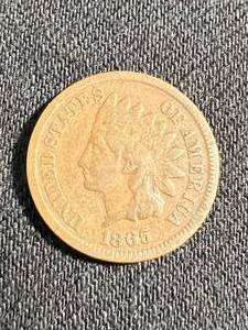 1865 US INDIAN HEAD CENT