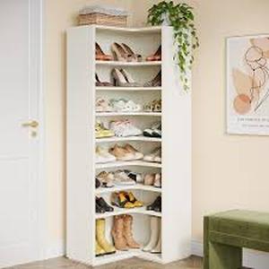 9 - Tier Shoe Cabinet, 24 - 32 Pairs Freestanding Shoe Rack Shoe Organizer Customer Returns See Pictures