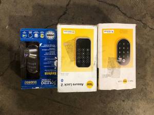 Lot of Assorted Door Digital Locks Various Models and Conditions  Customer Returns See Pictures
