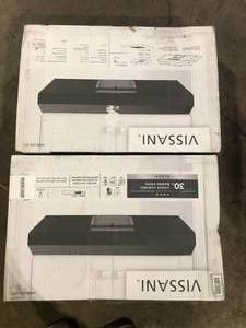 Lot of Vissani Arno 30 in. 240 CFM Convertible Under Cabinet Range Hood in Black with Lighting and Charcoal Filter  Customer Returns See Pictures