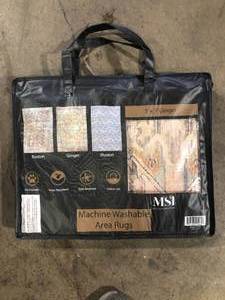 MSI Machine Washable Area Rug Customer Returns See Pictures