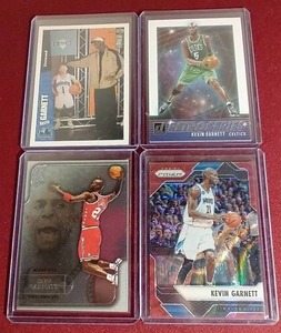 lot 31 image: (4) Kevin Garnett Cards